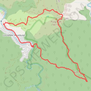 Vallée de Heureusse - Massís de l'Albera GPS track, route, trail