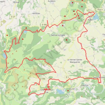 La ronde des lacs - Aydat GPS track, route, trail