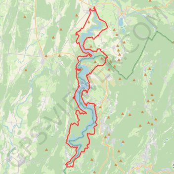 GRP Tour du Lac de Vouglans GPS track, route, trail