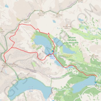 Pic de Néouvielle GPS track, route, trail