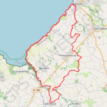 Coetmieux-Dahouet GPS track, route, trail