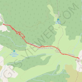 Mont Fourcat GPS track, route, trail