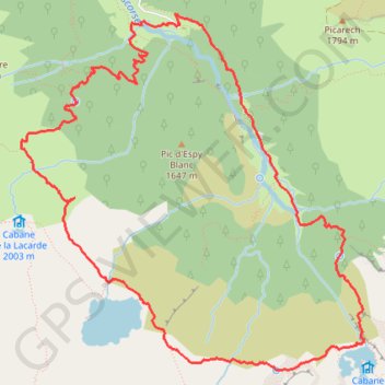 Étang de la Hillette et d'Alet par le Cirque de Cagateille GPS track, route, trail
