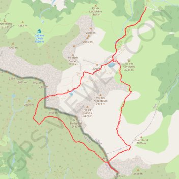 Pic de Montaud GPS track, route, trail