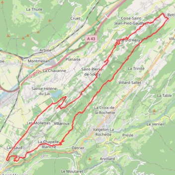 Crete De Montraillant et retour par le val Coisin GPS track, route, trail