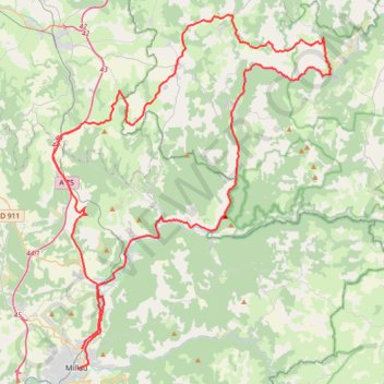 Les gorges du Tarn GPS track, route, trail