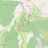 La Cascade de Clars via l'Ubac de Brainée et la Montagne des Louquiers GPS track, route, trail