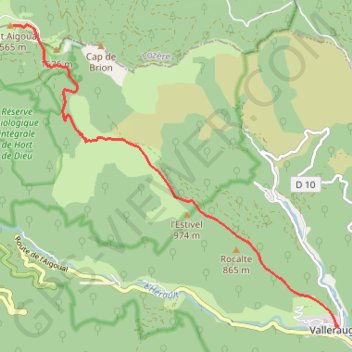De Valleraugue au Mont Aigoual par les arches GPS track, route, trail