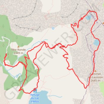 Mercantour - Lac d'Allos - Lac de la Petite Cayolle - Lac des Garrets GPS track, route, trail