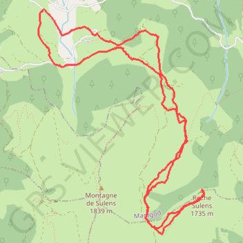 L'Arbarète ou le Petit Sulens GPS track, route, trail