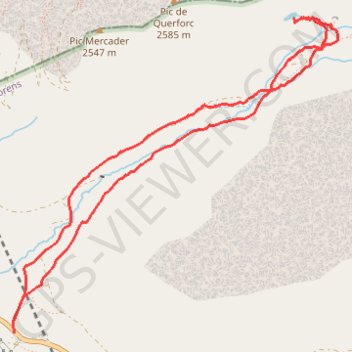 Le lac de Bassa de Mercader GPS track, route, trail
