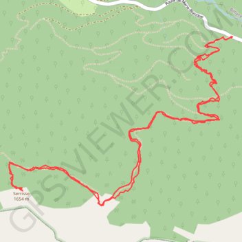 Pic de Serrisse GPS track, route, trail