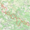 St Sulpice vers Ecoyeux BIS 53 kms pour 48 kms GPS track, route, trail