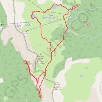Lac noir GPS track, route, trail