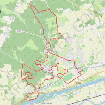 Luynes - Saint-Etienne-de-Chigny GPS track, route, trail