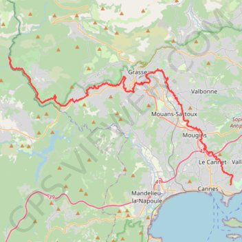 Canal de la Siagne GPS track, route, trail