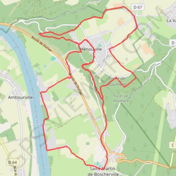 Hénouville GPS track, route, trail