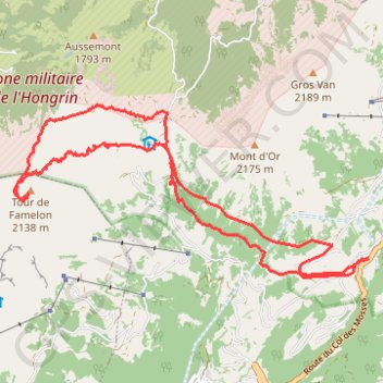 Tour de famelon GPS track, route, trail