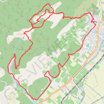 De Volx à Bellevue GPS track, route, trail