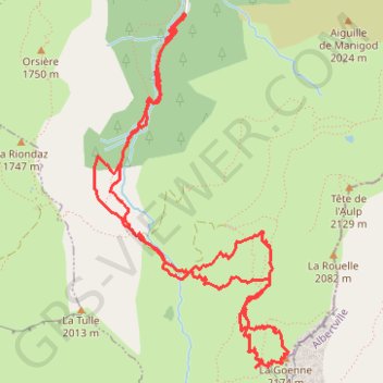 La Goenne GPS track, route, trail