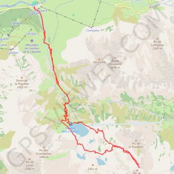 Pic de Tracens GPS track, route, trail