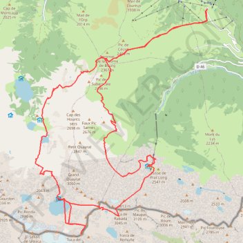 Tour des 3000 luchonnais GPS track, route, trail