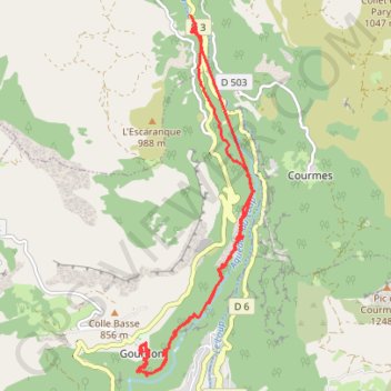 Bramafan - Gourdon GPS track, route, trail