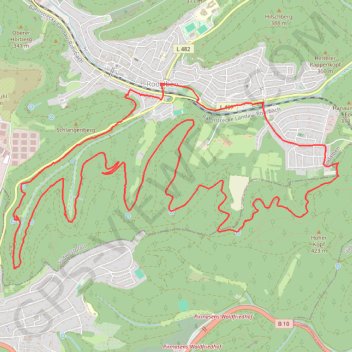 Sur le Rodalben Felsenwanderweg GPS track, route, trail