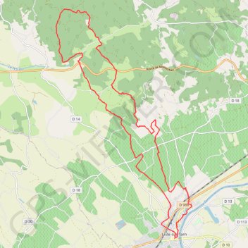 À Lisle-sur-Tarn de vignobles en coteaux GPS track, route, trail