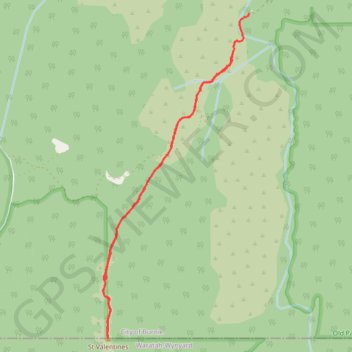 Saint Valentines Peak GPS track, route, trail
