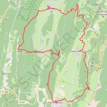 3 jours en vercors - Lans - Villard - Autrans - Lans GPS track, route, trail