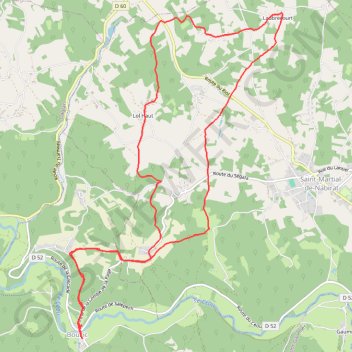 Saint-Martial-de-Nabirat GPS track, route, trail