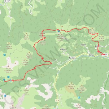 Tour du BIROS en 3 jours - jours 1 GPS track, route, trail