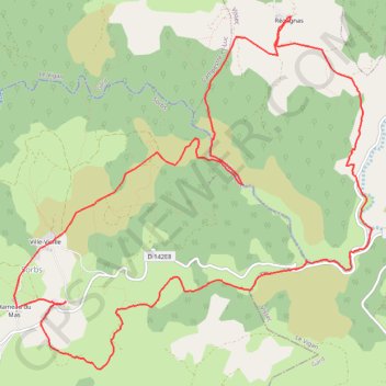 Sorbs - Les vallées sèches GPS track, route, trail