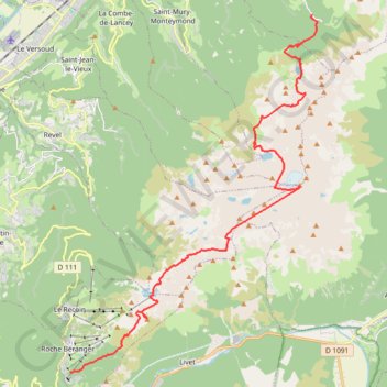 Traversée SN du massif de Belledonne GPS track, route, trail