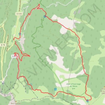 Hauts Plateaux du Vercors GPS track, route, trail