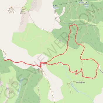 RSPG les Vachiers col du Milieu GPS track, route, trail