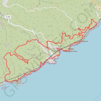 Niolon - Resquiadou - Érevine GPS track, route, trail