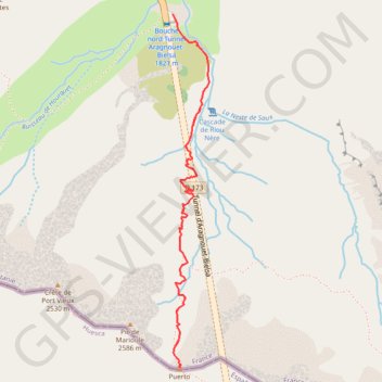 Port de Bielsa GPS track, route, trail