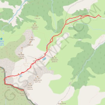 Tuc de Berbégué GPS track, route, trail