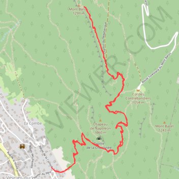 Mont Baron du Péril (Veyrier le lac) GPS track, route, trail