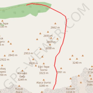Col Avci Yedi Gecidi GPS track, route, trail
