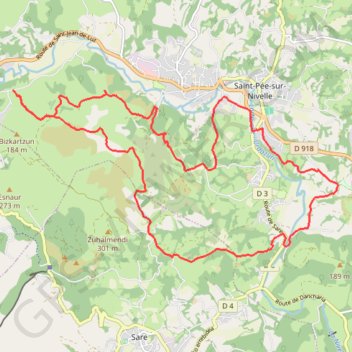 Ascain Saint-Pée-sur-Nivelle GPS track, route, trail