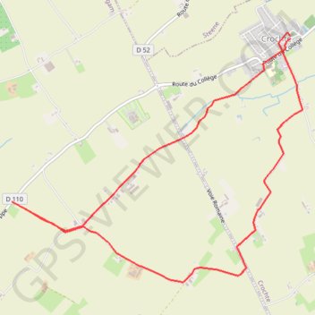 Circuit du Pain - Crochte GPS track, route, trail