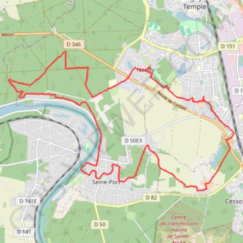 Savigny-le-Temple Seine-Port GPS track, route, trail