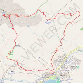 Aiguille Percée (en circuit) GPS track, route, trail