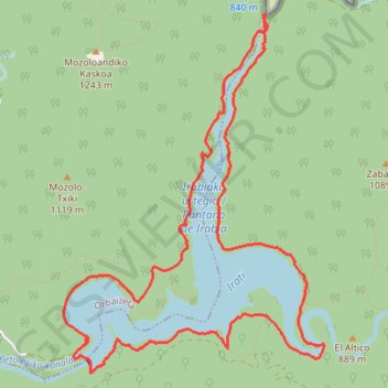 Tour du Lac d'Irabia GPS track, route, trail