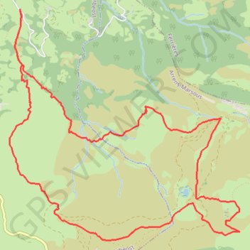 Turon d'Ompré depuis Arbéost GPS track, route, trail