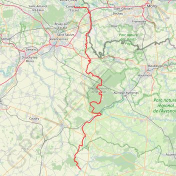 Condé-sur-l'Escaut - Hannapes GPS track, route, trail