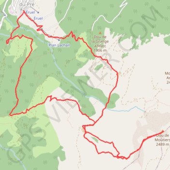 Dou de Moutiers GPS track, route, trail